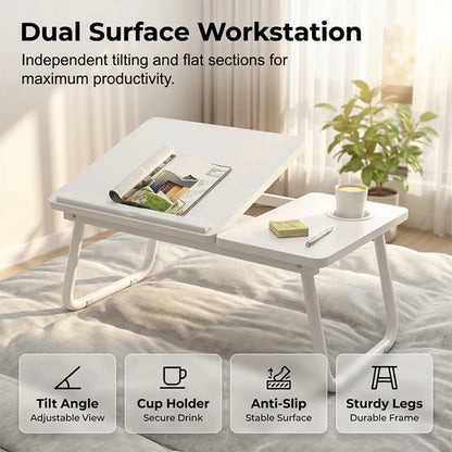 Foldable Lap Desk with Cup Holder