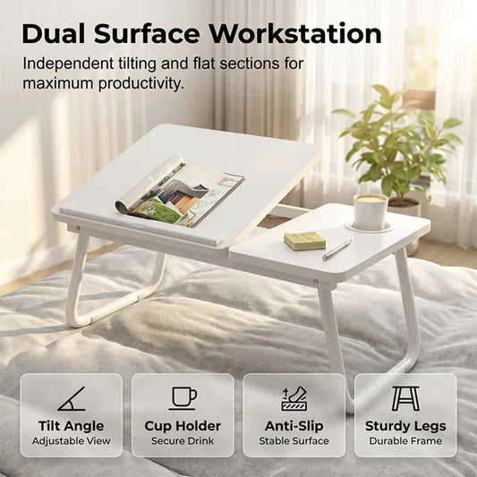 Foldable Lap Desk with Cup Holder