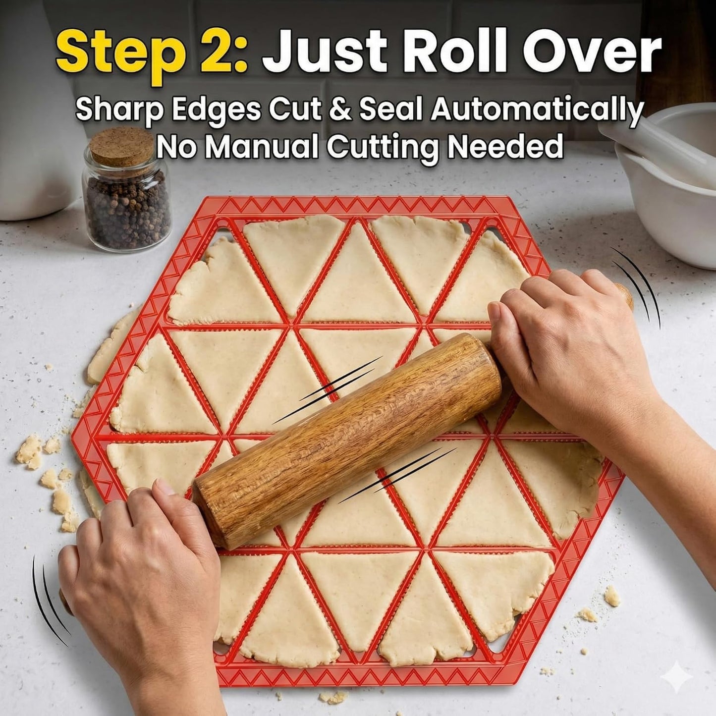 Samosa Maker Tray (Makes 24 Mini Samosas) - Quick & Easy Samosa Mould