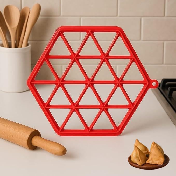 Samosa Maker Tray (Makes 24 Mini Samosas) - Quick & Easy Samosa Mould