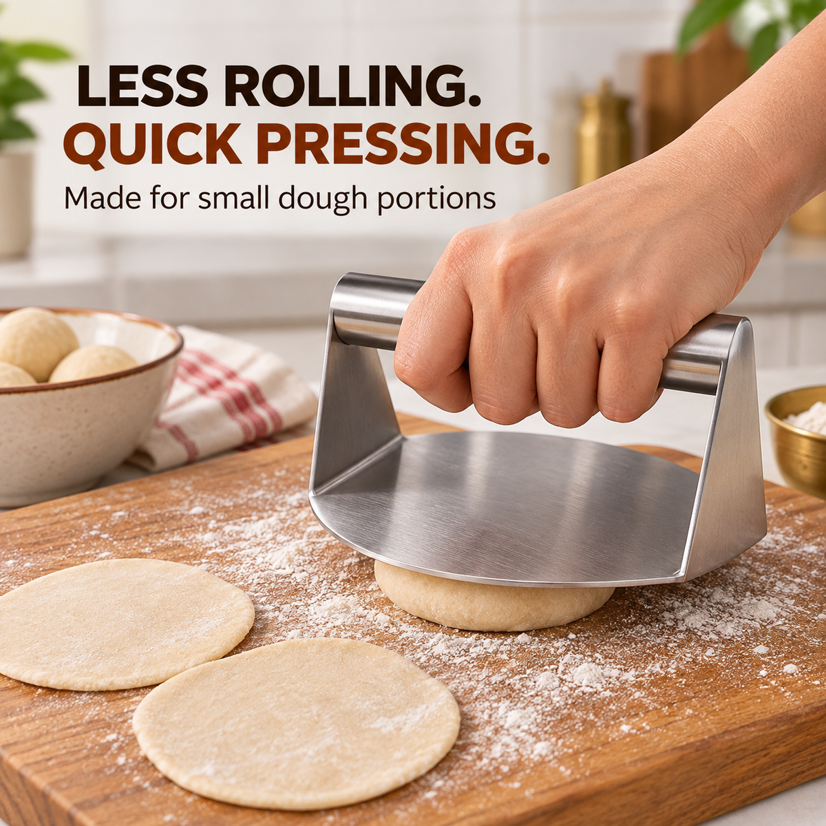 Stainless Steel Roti & Puri Dough Press