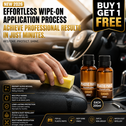 2026 Car Plastic Parts Crystal Coating Restorer BUY 1 GET 1 FREE