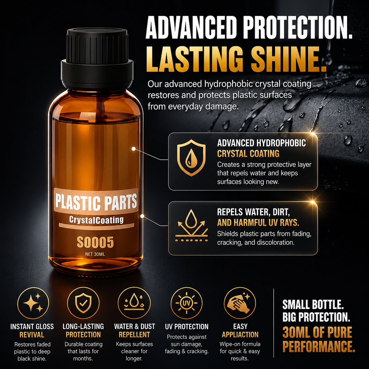 2026 Car Plastic Parts Crystal Coating Restorer BUY 1 GET 1 FREE