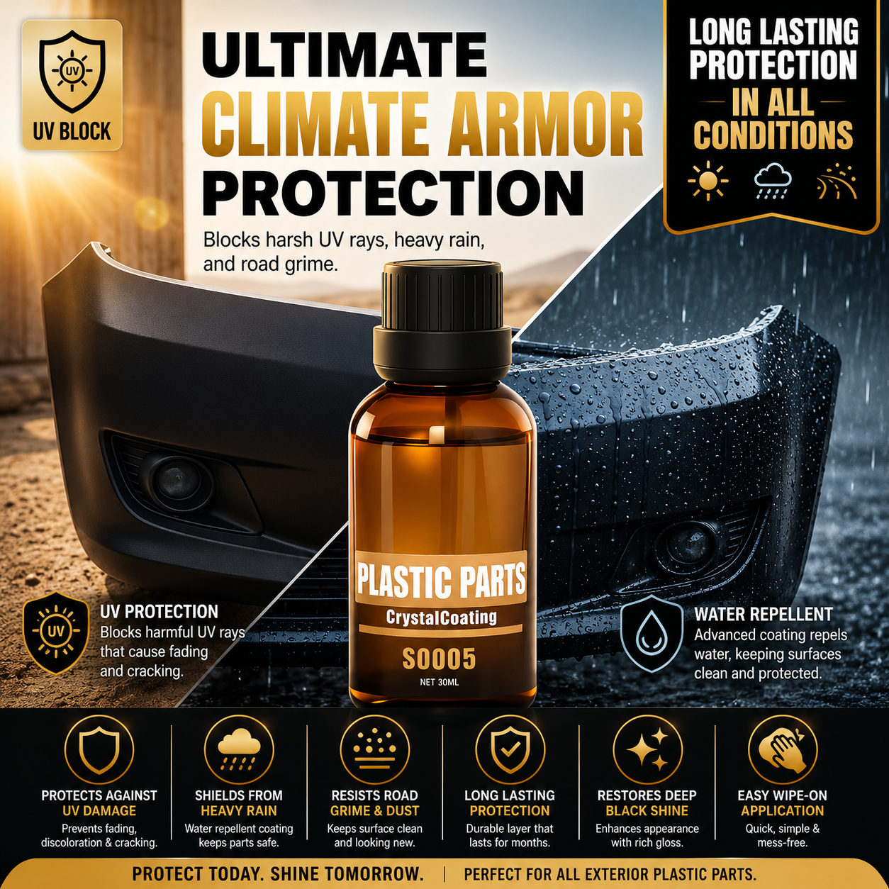 2026 Car Plastic Parts Crystal Coating Restorer BUY 1 GET 1 FREE