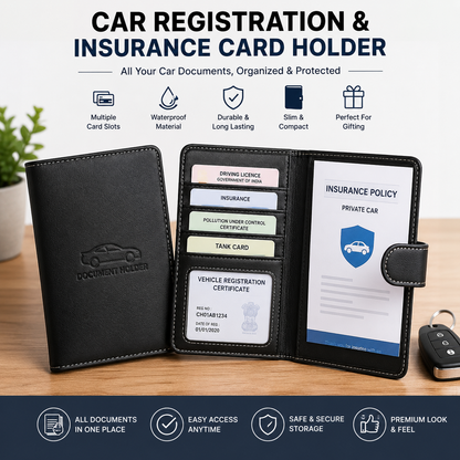 Car Registration & Insurance Card Holder