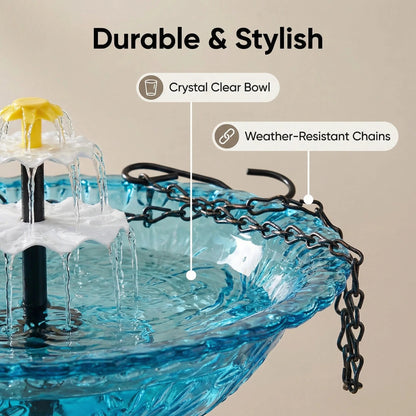 Outdoor Hanging Bird Bath & Feeder