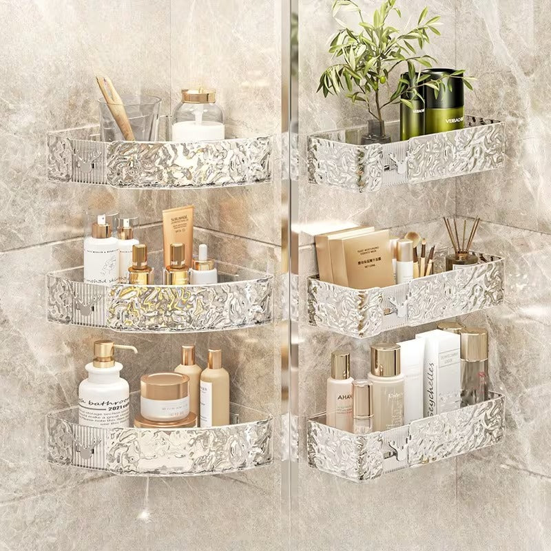 Bathroom Suction Cup Corner Shelf