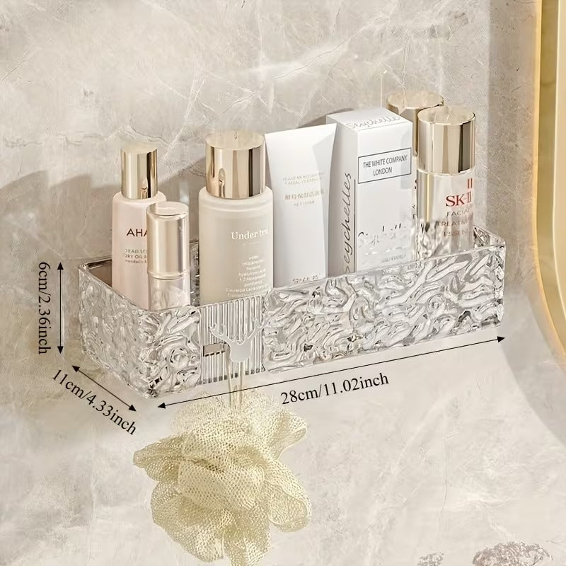 Bathroom Suction Cup Corner Shelf