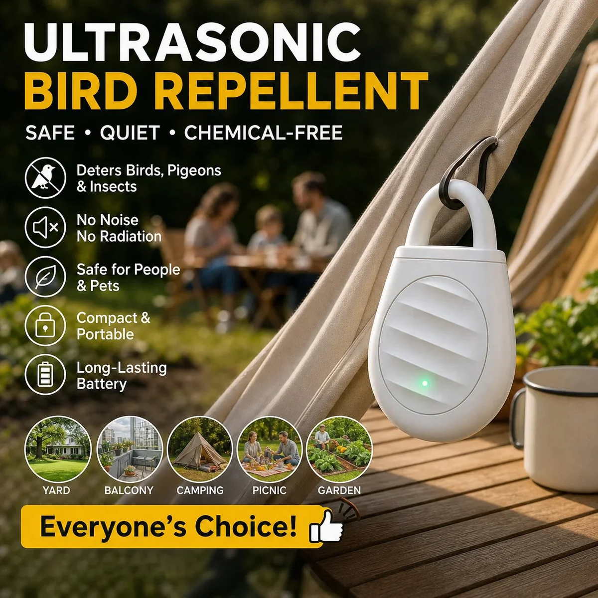 Portable Ultrasonic Repellent Device