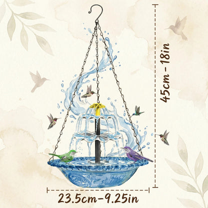 Outdoor Hanging Bird Bath & Feeder