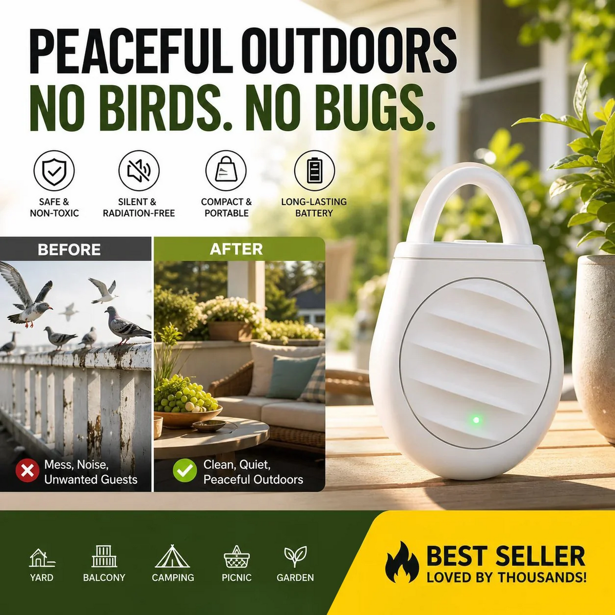 Portable Ultrasonic Repellent Device