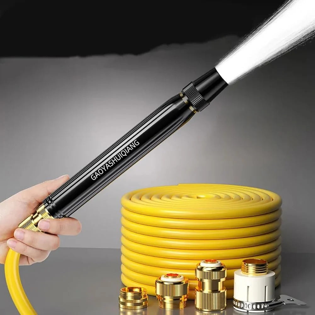 Home High-Pressure Wash Water Gun With Booster Nozzle