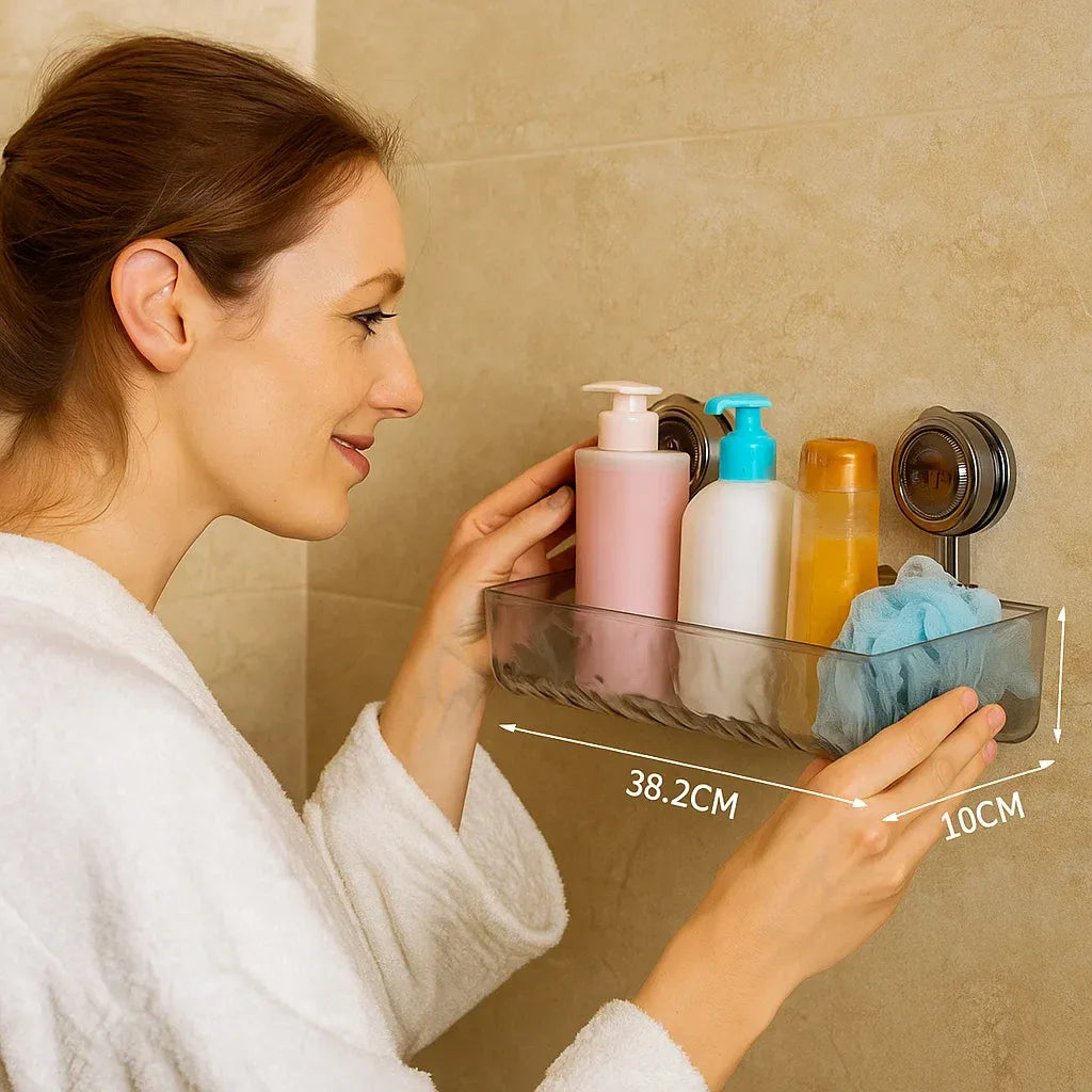 Bathroom Suction Cup Corner Shelf